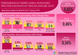 Kalimantan Tengah Province Experienced Inflation Of 0.42%